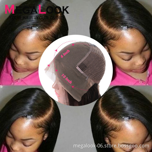 Vietnamese Fashion 13*6 Lace  Wefts Custom Virgin Back Dark Rooted Human Hair Wigs